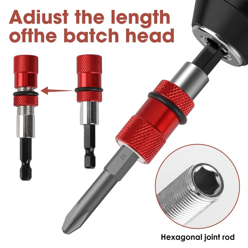 Screwdriver Bit Holder, 2pcs Magnetic Screwdriver Bit Holder Magnetic Bit