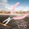 5pcs Mini Pink 4in Metal Pliers Set Kit Cutter Handwork