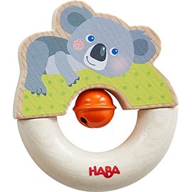 HABA 306660 Grasping Toy Koala, Grasping Toy from 6 Months, Made in Germany, Colourful