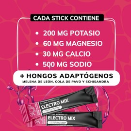 Electrolitos Con Hongos Adaptógenos Sin Azúcar En Polvo Beyond Vitamins Hidratación Baja en Calorías, apto dieta Keto Sabor fresco y vibrante para una recuperación increíble 20 sticks individuales (20 Sticks, Frutos Rojos Efervescente (Con Hongos))