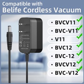 31V Charger for Belife Cordless Vacuum Cleaner, Power Cord for Belife BVCV11 BVC-V11 V11 BVC12 BVC-12 BVCV12 BVC-V12 Vacuum Replacement Parts AC DC Adapter Supply
