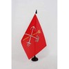 AZ FLAG Drapeau de table Saint-Pétersbourg 21x14cm - PETIT Drapeaux