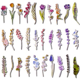 hanairo Bookmarks, Cute and Beautiful, High Quality Paper (30 Flowers)