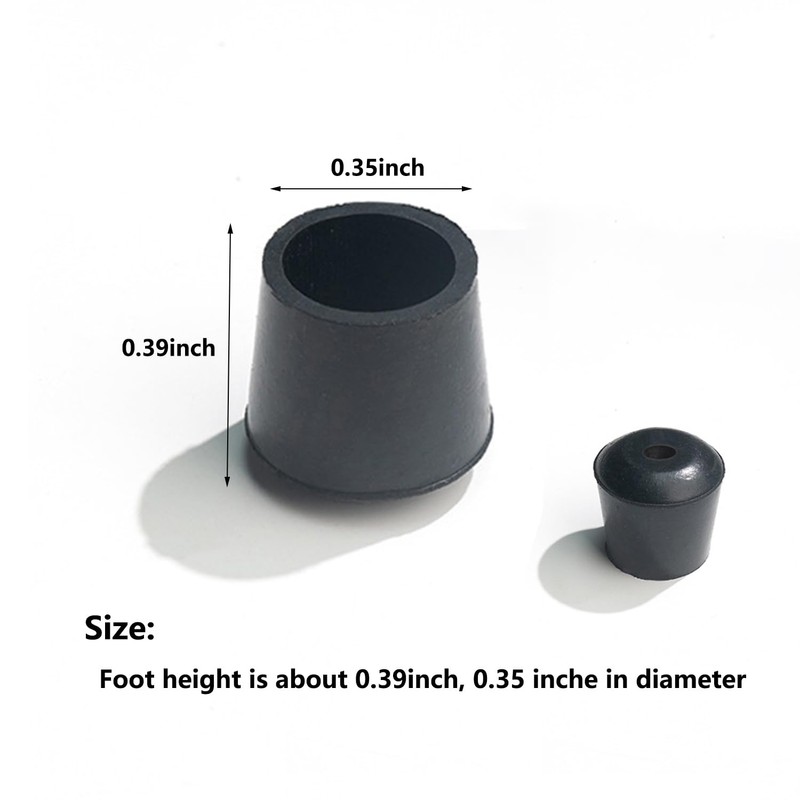 Yuecy 8 PCS Trivet Rubber Pegs/Feet with Hole, Replacement for