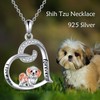 ONEFINITY Shih Tzu Gifts Sterling Silver Shih Tzu Pendant Necklace