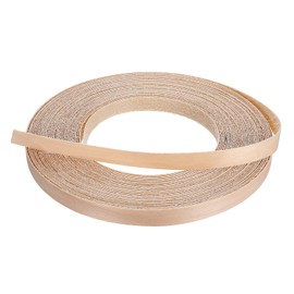 Birch Edge Banding 1/2 Inch X 50 Ft Preglued Iron on Wood Veneer Edging, Birch Iron-On Veneer Edge Band, Self Adhesive-Flexible Plywood Wood Tape for Cabinet Furniture Restoration
