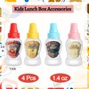 WXOIEOD 4 Pack Mini Ketchup Bottle for Lunch Box Lunches