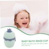 KOMBIUDA Cute Crown Design Bath Rinser Large Opening Water Scoop