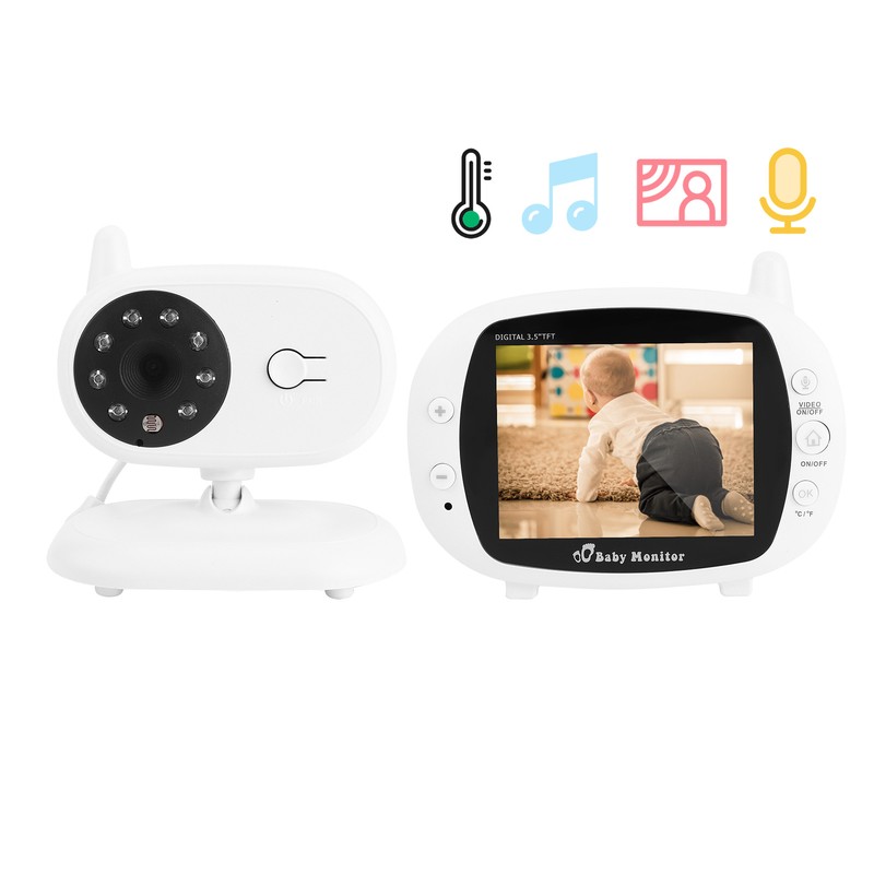 3.5in TFT Baby Camera Digital Night Vision Temperature Sensor Viewing