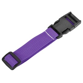 sourcing map Utility Strap with Buckle 1x20 Inch Polyester Quick Release Adjustable Belt for Travel Outdoor Bag Luggage Packing (Purple)