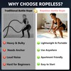 Ropeless Battle Rope for Women, Portable Battle Ropes Adjustable Weight