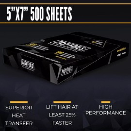 FASTFOILS 5"x7" Inches Pre Cut Foils - 500 Sheets