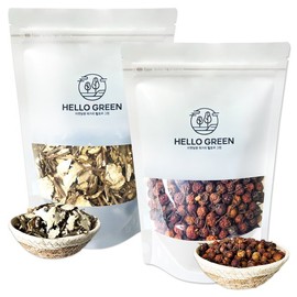 Hello Green 당귀 산사 한방차 세트 600g (팩) 당귀 300g + 산사열매 300g Angelica and Hawthorn Herbal Tea Set 600g (Pack) Angelica 300g + Hawthorn Fruit 300g