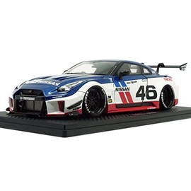ignition model 1/43 LB-Silhouette WORKS GT Nissan 35GT-RR White/Blue/Red Finished Product IG2549