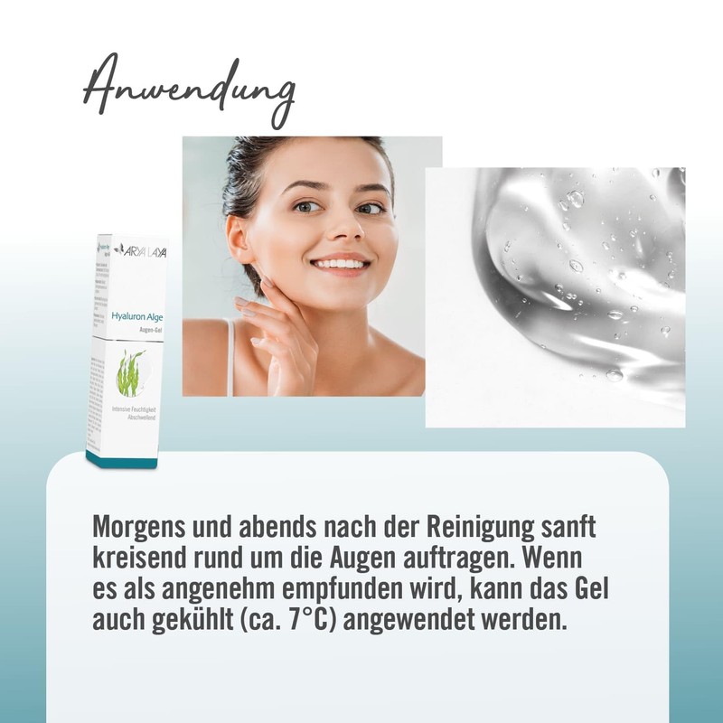 ARYA LAYA Hyaluronic Algae Eye Gel, 30 ml: Fat-free Eye