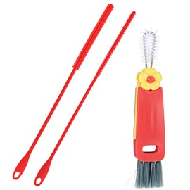 YUXIANLB Straw Cleaner Brush Silicone Bottle Brush Ultra Long Straw Cleaning 3PCS Cleaning Brush Reusable Bendable Crevice Silicone Straw Cleaner Tube Brush Cup Lid Cleaner For Cleaning Bottles Straws