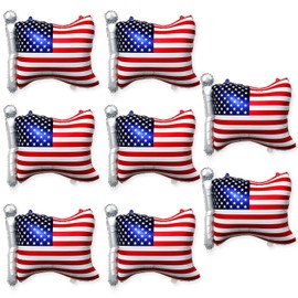 Gifloon American Flag Balloons, 8PCS Patriotic USA Flags Balloons for Sports Event 4th of July Independence Day Party Decorations