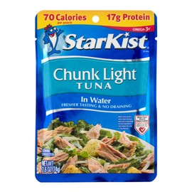 StarKist Chunk Light Tuna in Water - 2.6 Ounce Pouches (Pack of 12)