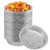 SINJEUN 60 PCS Round Alumonium Foil Trays, Round Foil Containers