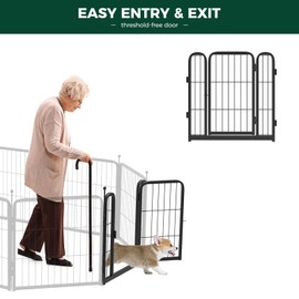 FXW Rollick Dog Playpen, 1 Add-On Gate Panel, Single 24-Inch Gate Panel