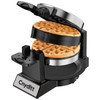 Cnydltt Double Waffle Maker, 1400W Rotating Belgian Waffle Iron with