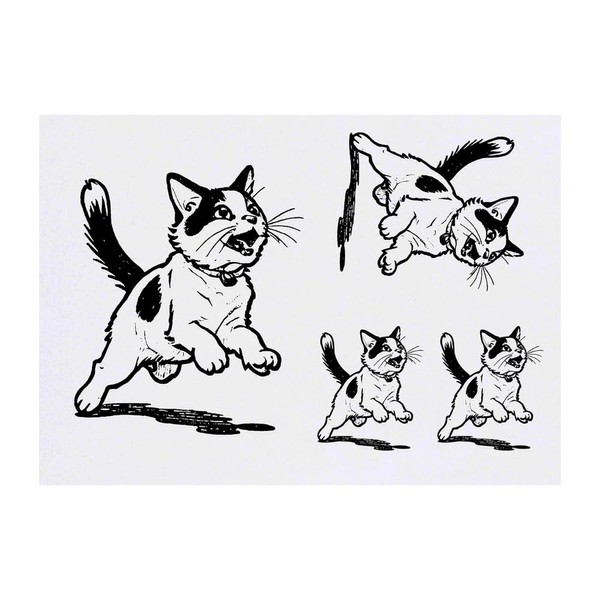 4 x 'Japanese Bobtail Cat' Temporary Tattoos - Water Resistant,