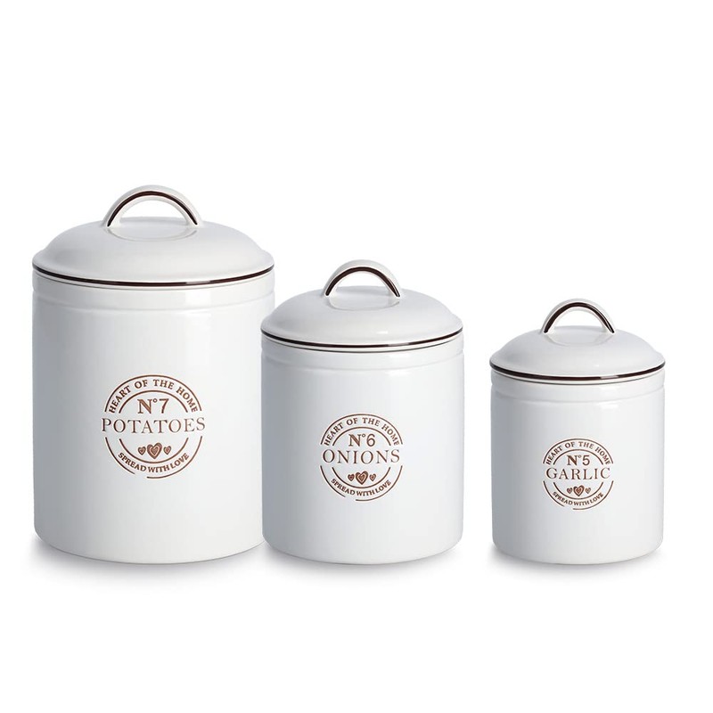 Zeller Onions 19363 Storage Container 1620 ml Ceramic White Approx.