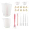 Silicone Measuring Cup Tool Kit Spatula Finger Gloves Pipettes Epoxy