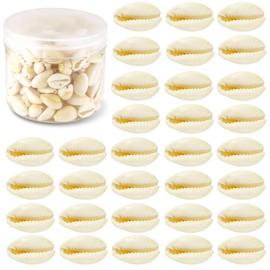 Weoxpr 200 Pcs White Natural Spiral Seashell Beads, 16-18mm Beach Cowrie Shells Large Sea Shells Charms and Beads for Jewelry Making Accessories, Party Wedding Decor, and Craft Project (No holes)