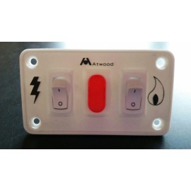Atwood / Dometic RV Atwood Dometic Water Heater White Dual 12V Switch Panel 91230 Gas / Electric