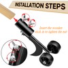 Miyobing Crevice Weeding Tools with Wheels, Hook Weed Remover Tool,