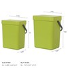 EKO Puro Wall-Mounted Trash Can with Lid, 1.32 Gal /