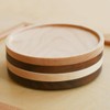 Hacoa Coaster Round, Luxurious Coasters Crafted from Natural Solid Wood.