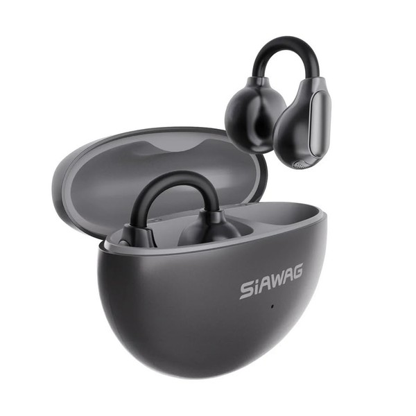 SIAWAG Clip On Earbuds, Wireless Open Ear Earbuds Headphones, Bluetooth