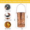 Butterfly Solar Lanterns Outdoor Hanging, Hollowed-Out Metal Waterproof LED Garden