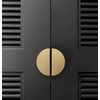 XMHF 4 Pack Semicircular Cabinet Pulls, Solid Brass Hardware Knobs,