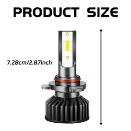 HHZL 9005 Light Bulbs Compatible for 2006-2015 Toyota RAV4 Super Brightness 6000K Car Front led Headlight With Built-In Driver, High and Low Beam Fog Light Bulbs Replacement, Plug and Play - Pack of 2