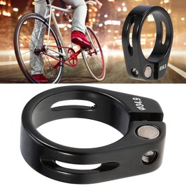 Ejoyous Clamp 34.9mm, Seatpost Clamp Aluminum Alloy Seatpost for Most Mountain Bikes Road Bikes (34.9mm black)