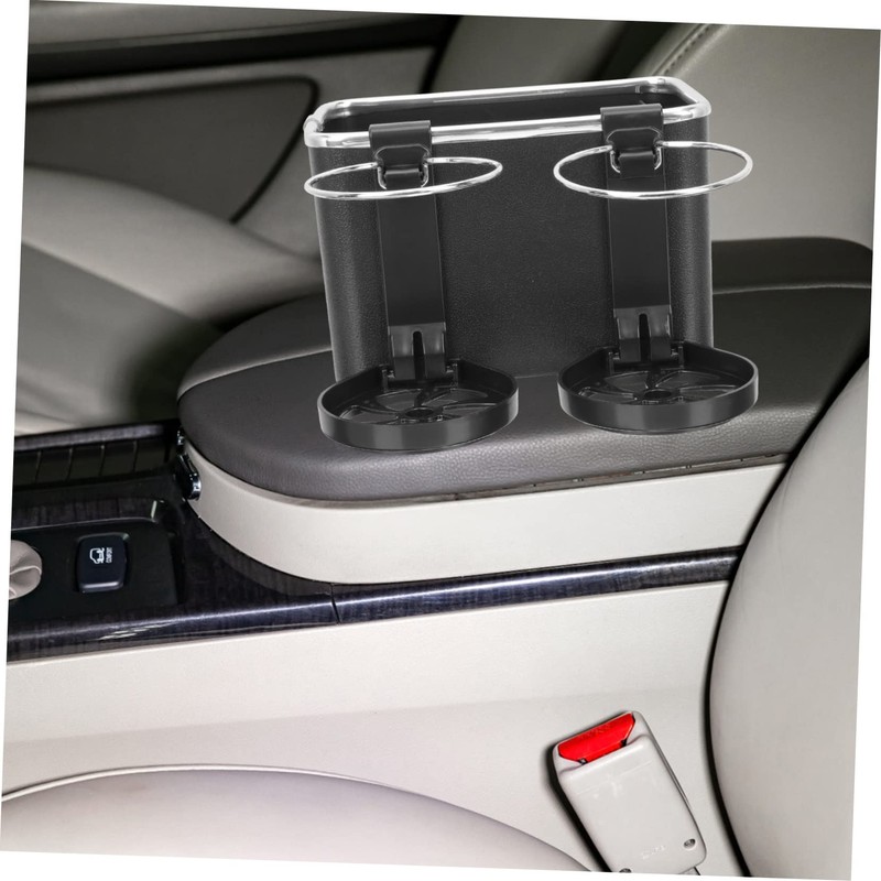 ULTECHNOVO Vehicle-Mounted Tissue and Cup Holder Storage Box Multifunctional Car
