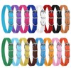 16 Pcs Puppy Leather Collars for Litter, 16 Color ID