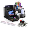 SYJINHUASY Multifunctional Desk Organiser, Compact Office Organiser with 4 Compartments