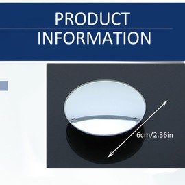 Dinghaole 2St seitliche Rückspiegel selbstklebender konvexer Spiegel,360° Verstellbar Konvex Weitwinkel Totwinkel Rückspiegel Selbstklebende Blindspiegel,Weitwinkelspiegel Selbstklebende Blindspiegel