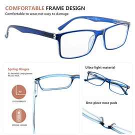 Eyekepper stilvoll Leser Qualitaet Federscharniere Lesebrille Blau