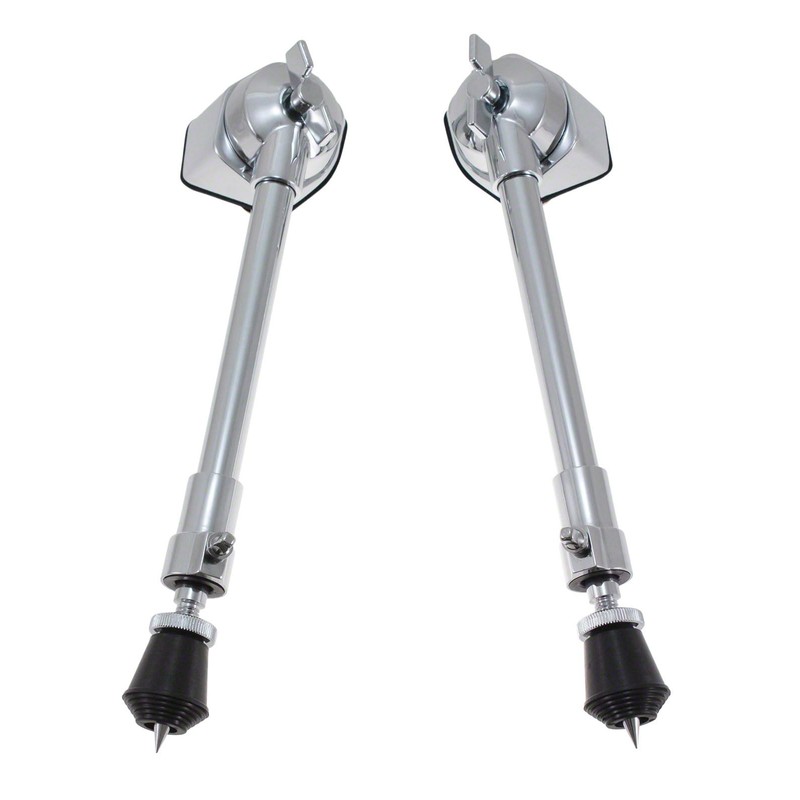 2 Packs Bass Drum Threaded Rubber Feet, Floor Tom Drum
