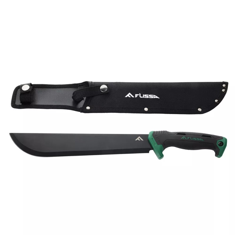 Flissa 11 inch Machete Stainless Steel Tactical Survival Machete Knife