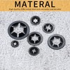 340 Pcs Starlock Washers, Internal Tooth Quick Speed Locking Washers,