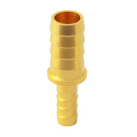 Metaland Brass Hose Barb Reducer, 3/8" to 5/16" Hose ID, Reducing Barbed Hose Splicer Mender Coupler Warter Fuel Air (Pack of 2)
