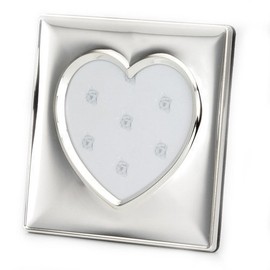 Heart Picture Frame with Silver Metal 13.5 CM