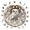 Jollitot Wooden Puzzles Adults, 3D Paper Carved Owl Puzzle 200