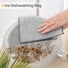Limvoo 10Pcs Wire Dishwashing Rag, Multipurpose Wire Dishwashing Rags for